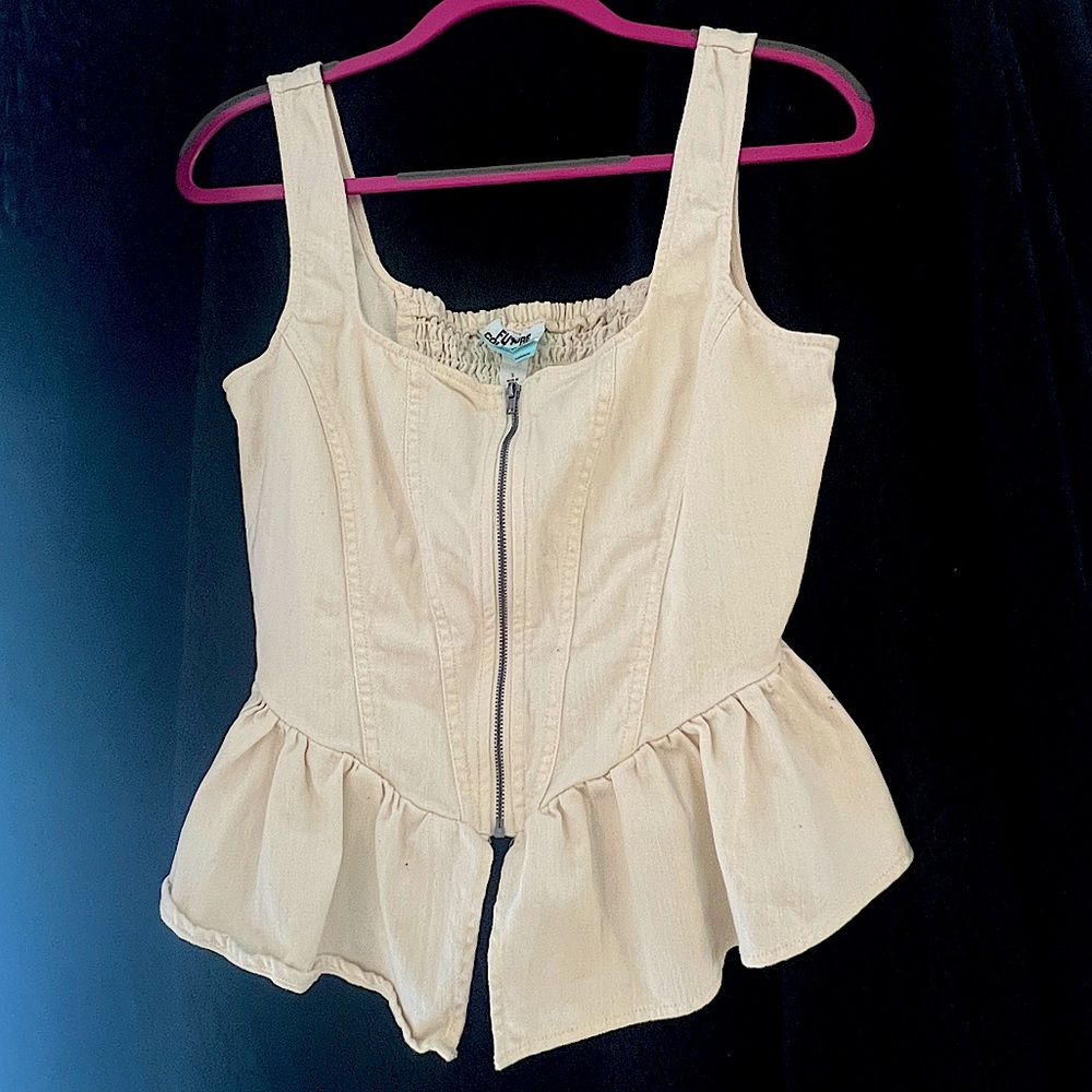 Denim Corset Top